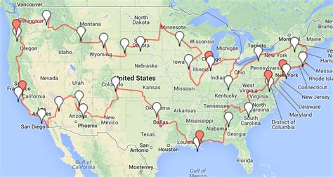 Un Road Trip Pour Découvrir Plusieurs États Des États Unis