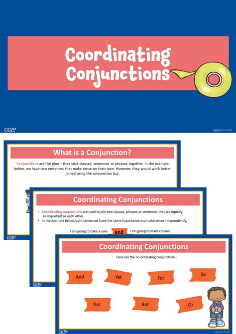 Using Conjunctions — Linking Clauses Year 3 Cgp Plus