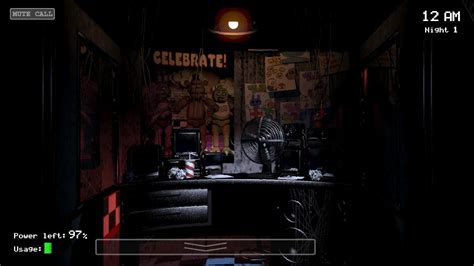 The Security Office At Freddy Fazbears Pizza As Seen In Five Nights At