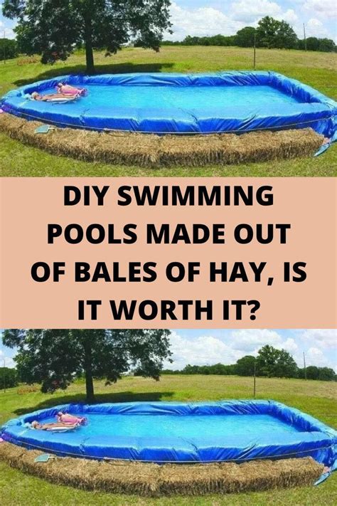 These Diy Swimming Pools Made Of Hay Bales Are Exactly What You Need