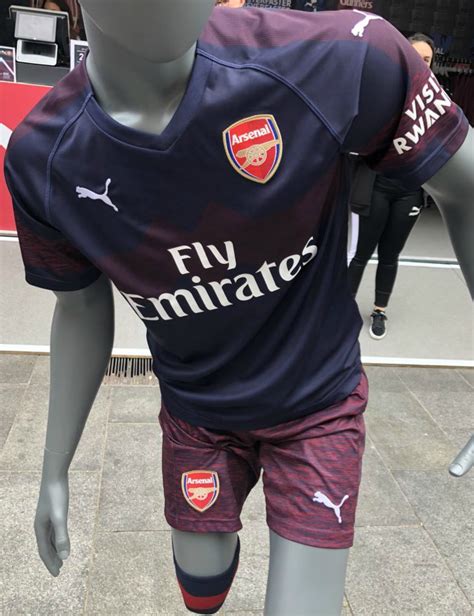 New Arsenal Away Kit 2018 2019 Blue Afc Alternate Jersey 18 19