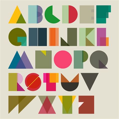 Alphabet Typography Design Typography Alphabet Typography