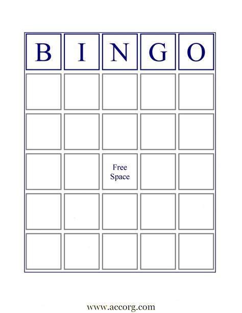 Freeblankbingocards Printable Bingo Cards