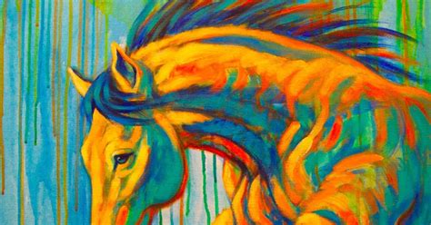Paintings By Theresa Paden Original Horse Art In Bright