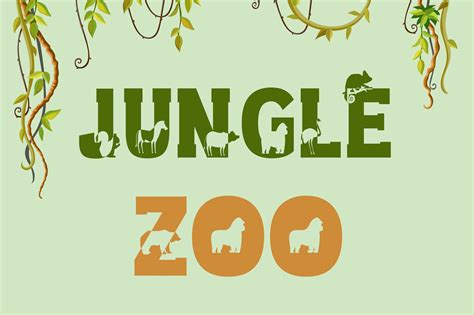 10 Zoo Animal Font Images Jungle Animal Alphabet Lett