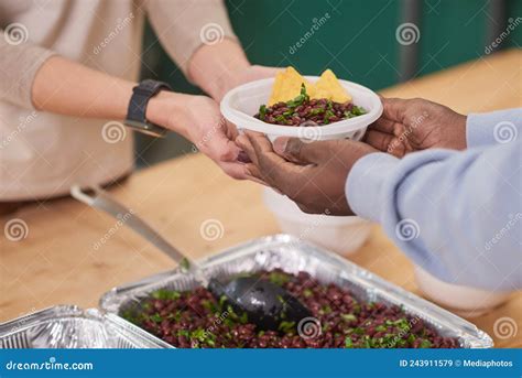 Feeding Hungry People Stock Image Image Of Snack Beneficiaries 243911579