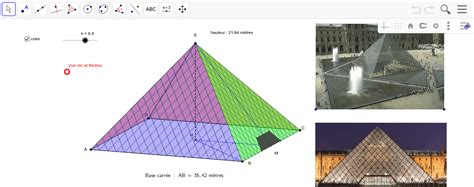 Pyramide Du Louvre Geogebra