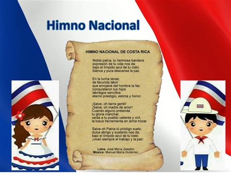 Himno Nacional De Costa Rica Himno Nacional Simbolos Patrios Himnos