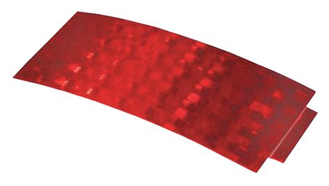 Grote Rectangular Reflector Red 4 14 In L X 1 1116 In W Acrylic