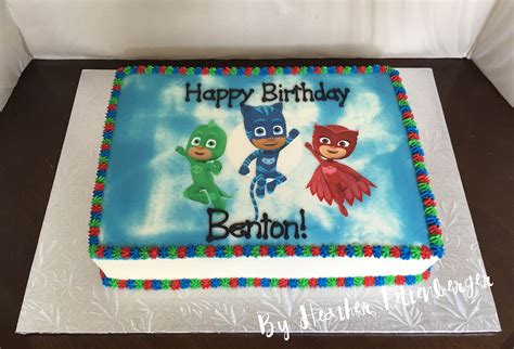 Pj Mask Themed Cake Amanda Gregorys Coloring Pages