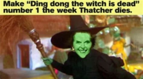 british leftists try to send ding dong the witch is dead to the top of the charts