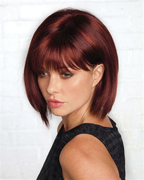 This Razored Bob Frames The Face And Features A Monofilament Top For A Natural Look