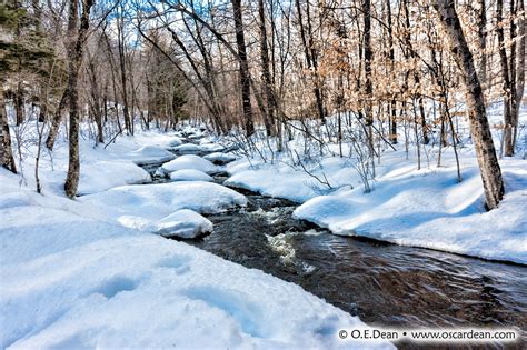 Oscar Dean Photography Photo Of The Week 12 Snow Covered Stream