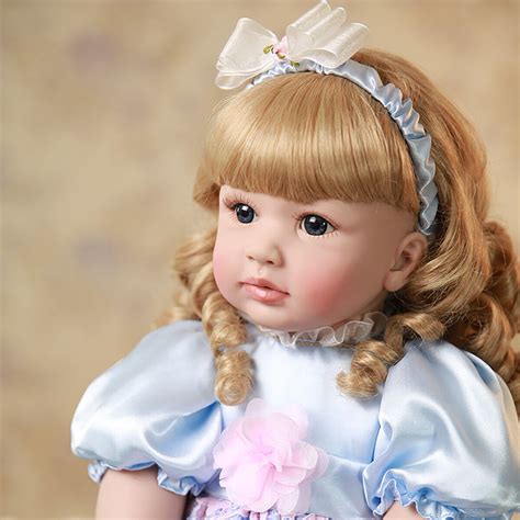 24'' Realistic Reborn Dolls Blonde Princess Girl Toddler Baby Dolls ...