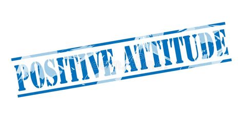 Positive Attitude Blue Stamp Stock Illustrations 16 Positive Attitude