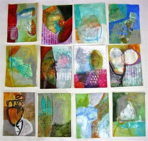 Collage Journeys Jane Davies Working On 100 Drawings On Cheap Paper