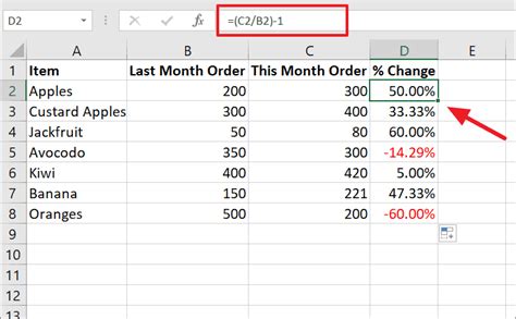 How To Calculate Percent Change In Excel Formula All Things How