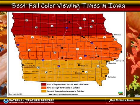 Best Fall Color Viewing Times In Iowa Star 106