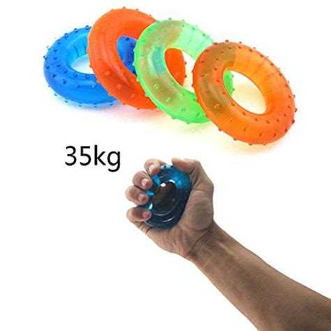 35kg Fitness Hand Gripper Silicone Resistance Strength Trainer Exerciser Hand Grip Ring Power