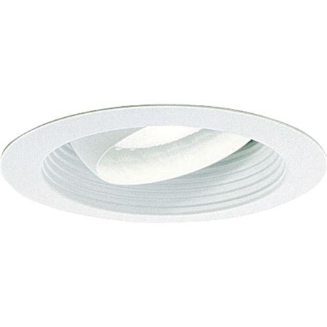 The home depot has a simple explanation on how to replace home depot recessed lighting with led lighting and how to properly match a new fixture to your current recessed light house. Progress Lighting White Eyeball Recessed Light Trim (Fits ...