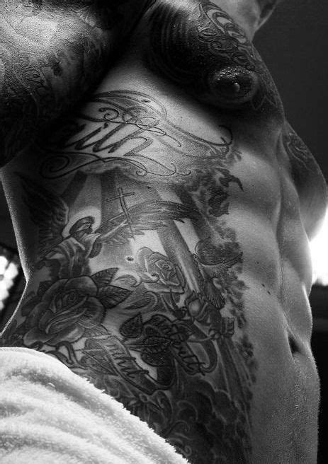 Rib cage tattoos for women roses drawings with clock , most populars of r. Rib Tattoos for Men - Ideas and Inspiration for Guys