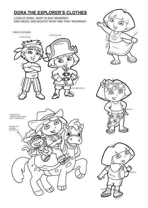 Páginas Para Colorear Originales Original Coloring Pages Dora The
