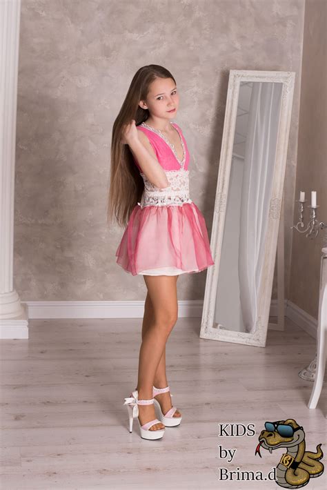 Custom Made Sweet Pink Dress Kids By Brimad Girls Short Dresses