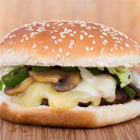 Copycat Hardees Mushroom And Swiss Burger With Golden Mushroom Soup