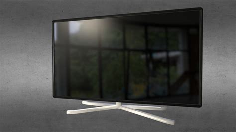 Flat Screen Tv 46 With Stand Download Free 3d Model By Jann