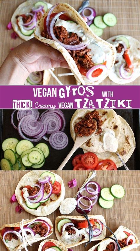 Vegan Gyros With Jackfruit And Creamy Tzatziki Artofit