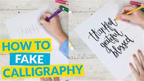 How To Fake Calligraphy Youtube