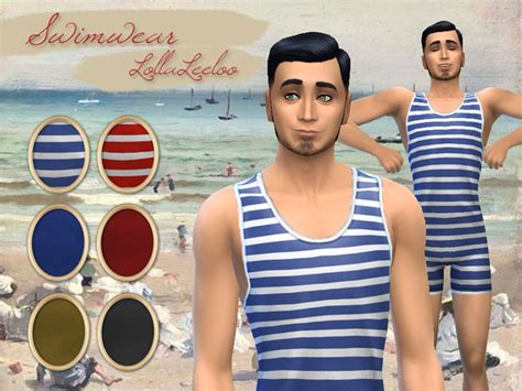 Vintage Swimming Suit By Lollaleeloo At Tsr Sims 4 Updates