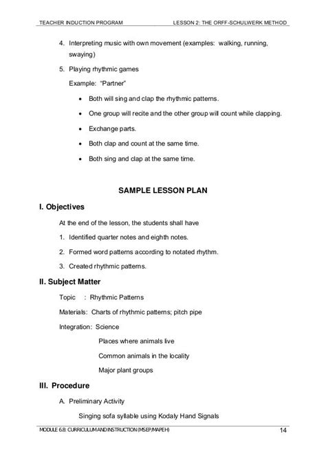 Semi Detailed Lesson Plan In Mapeh Elementary Lesson Plan In Mapeh