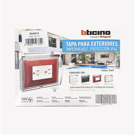 Placa Idrobox Universal 26603 Bticino — Depósito Ferretero