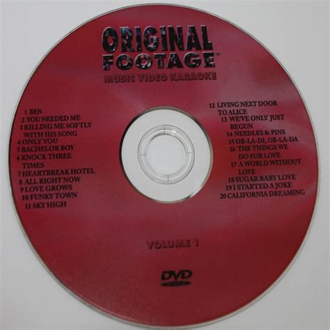 Original Footage Music Video Karaoke Dvdg Vol 1 Original Sound Tracks