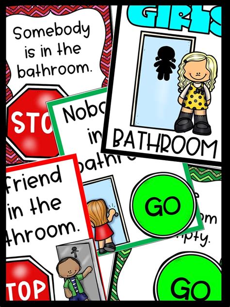 Bathroom Signs For The Classroom Or Daycare Carolyns Creative Classroom
