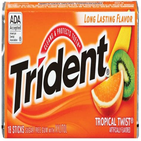 Shop Trident 1 Oz Tropical Twist Chewing Gum At
