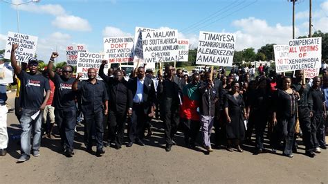 Malawians Demand Zuma Apology On Xenophobia Hold Peaceful Protests Malawi Nyasa Times News