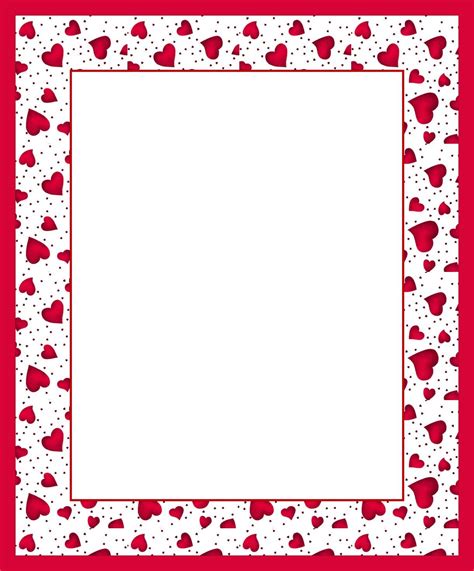 Valentine Heart Frame I Designed Valentines Day Border Valentines