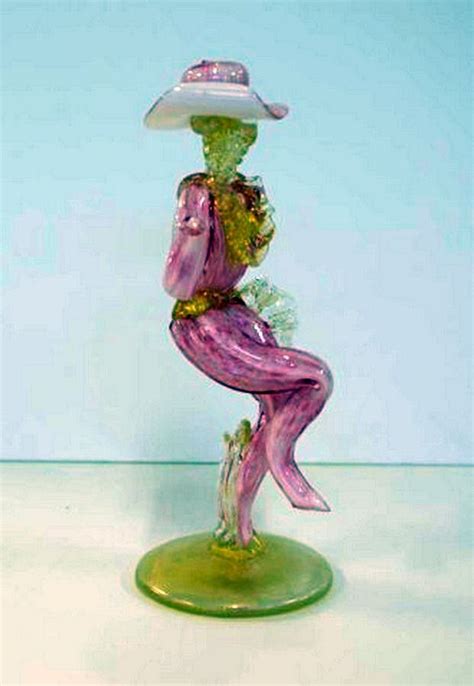 Murano Lady Figure 18 Cm Venetian Murano Glass