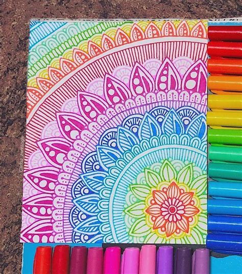 Colorful Easy Mandala Art Coloring Disney