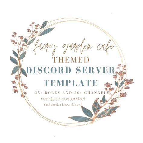 Anime Fairy Garden Cafe Themed Discord Server By Signature33 On Etsy