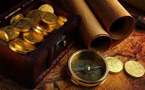 Gold Coins In A Box Wallpapers And Images Wallpapers Pictures Photos