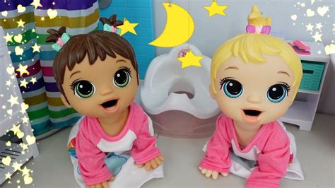 Baby Alive Twin Baby Dolls Evening Routine Feeding Changing And Bath