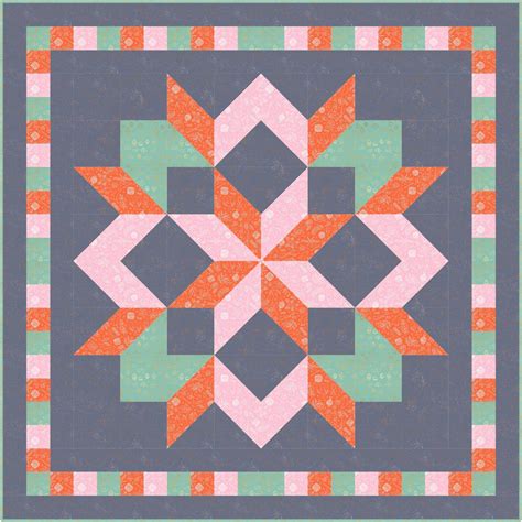 Free Carpenter Star Quilt Pattern With A Darling Border Sewcanshe