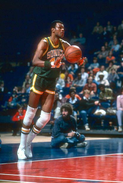 Marvin Webster Of The Seattle Supersonics Passes The Ball Inbounds