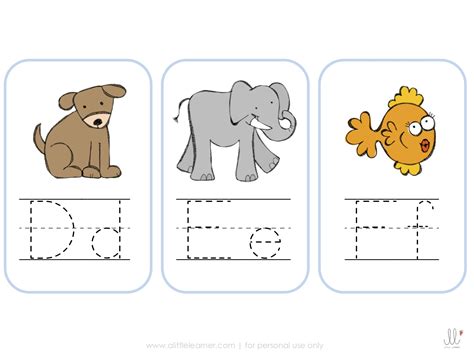 Alphabet Tracing Cards Preview Everyday Learn And Play