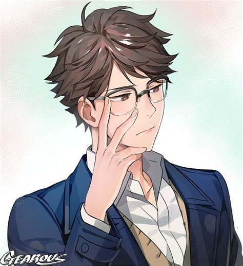 Oikawa Glasses Fanart Oikawa Tooru Serious Mode Keyriskey