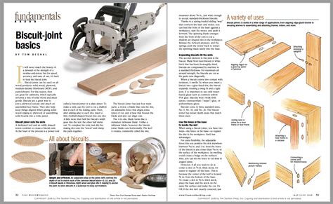 Biscuit Joint Basics Finewoodworking