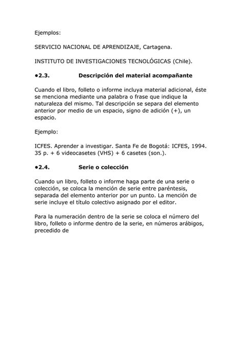 Presentación De Informes Normas Icontec